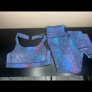 Blue Speckled Lululemon Set